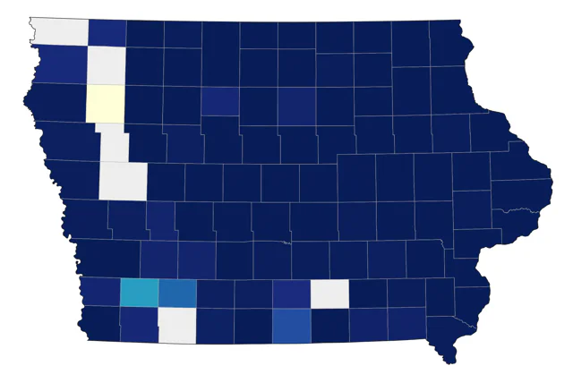 Sandhill Crane county map
