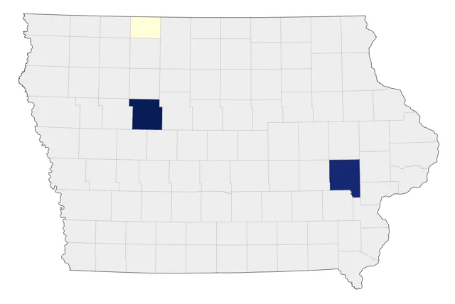 Scott's Oriole county map