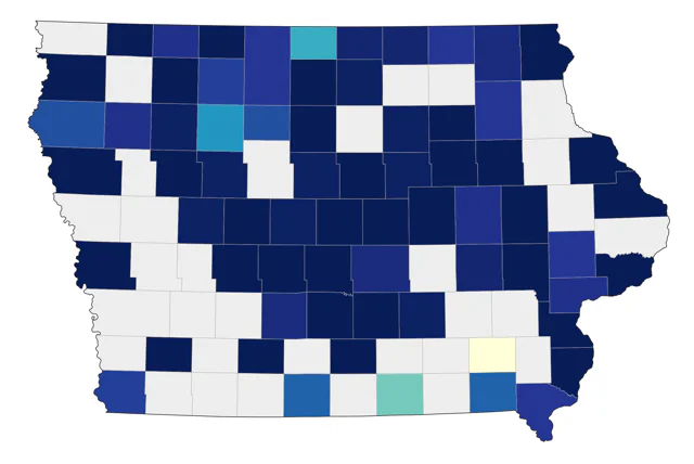 Short-billed Dowitcher county map