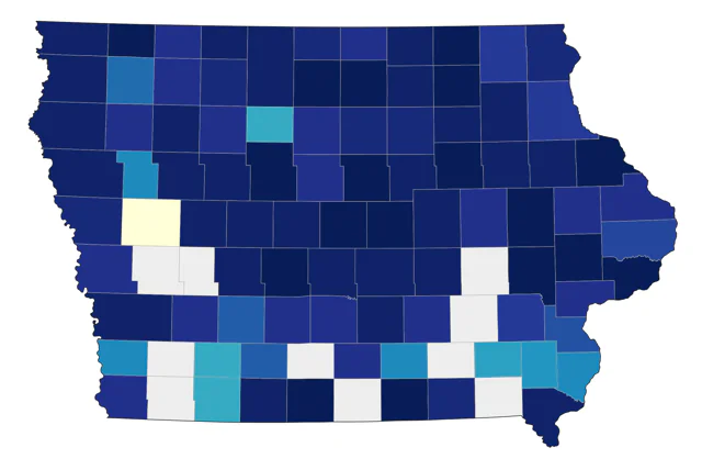 Snow Bunting county map