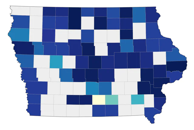 Snowy Owl county map