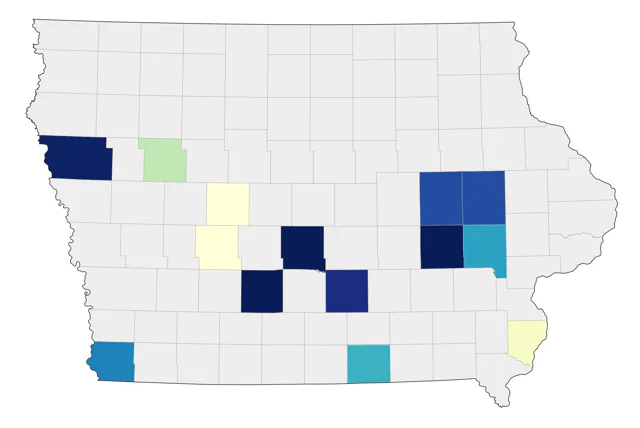 Snowy Plover county map