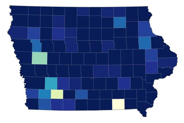 Solitary Sandpiper county map