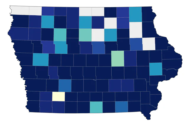Summer Tanager county map