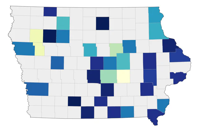 Surf Scoter county map
