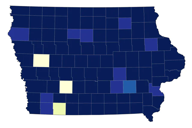 Swainson's Thrush county map