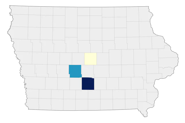 Swainson's Warbler county map