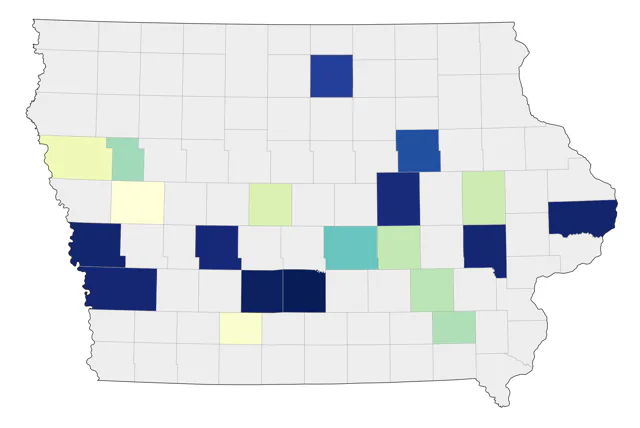 Swallow-tailed Kite county map