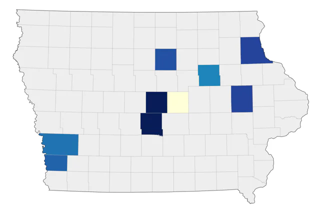 Swan Goose county map