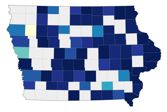 Tundra Swan county map