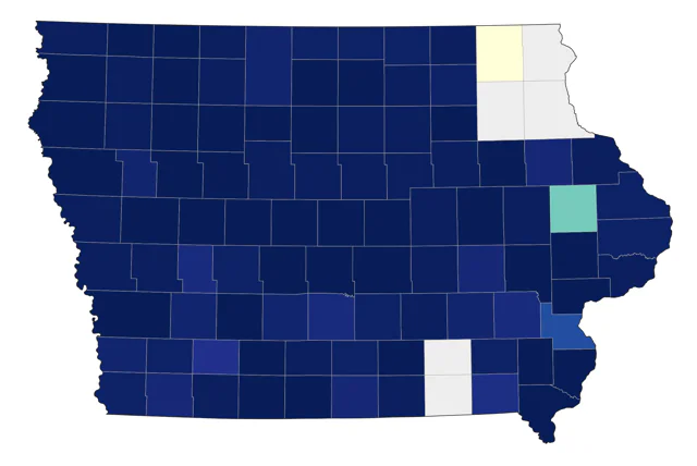Upland Sandpiper county map