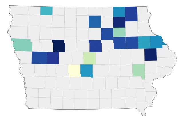 Varied Thrush county map