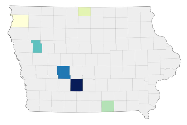 Vermilion Flycatcher county map