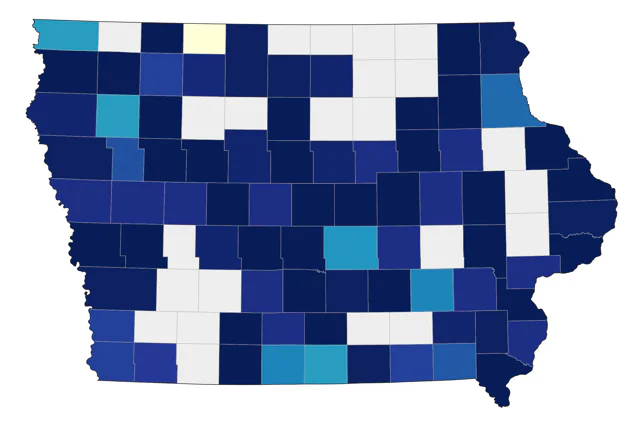 Western Cattle-Egret county map