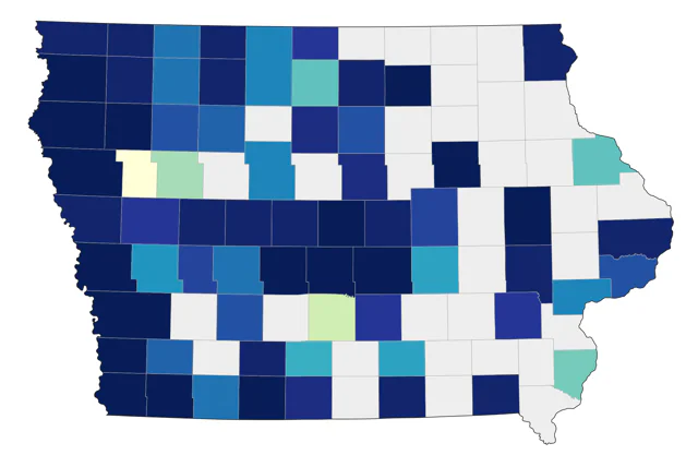 Western Kingbird county map