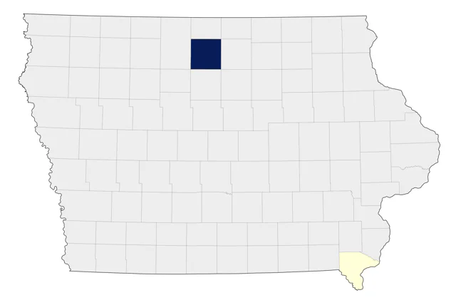Whooper Swan county map