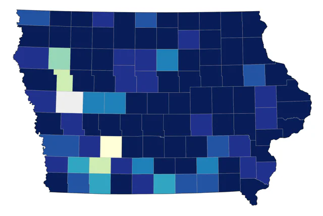 Willow Flycatcher county map