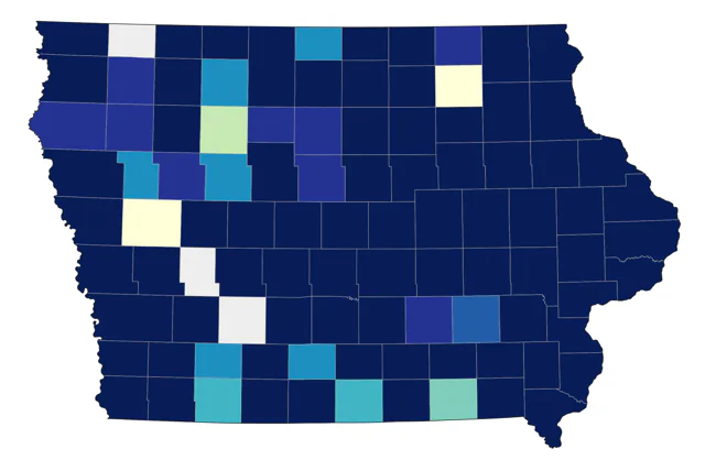 Wood Thrush county map