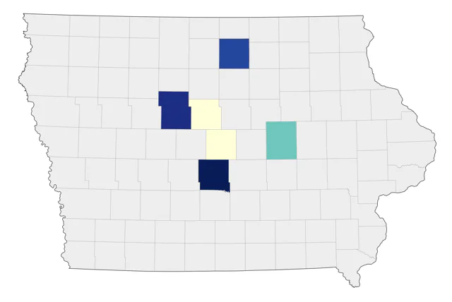 Yellow-billed Loon county map
