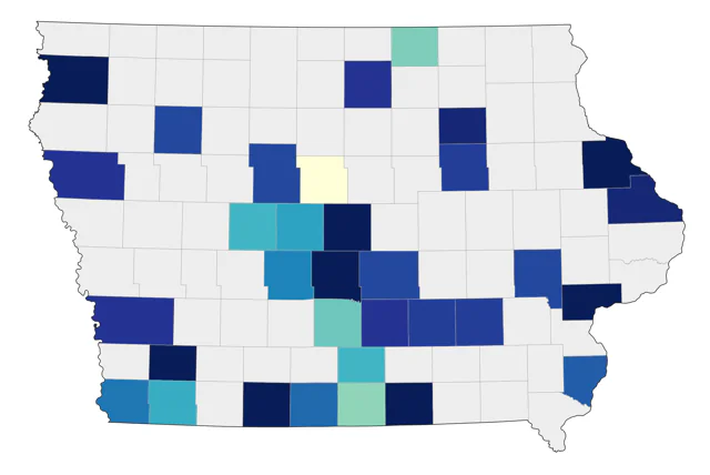 Yellow-crowned Night Heron county map