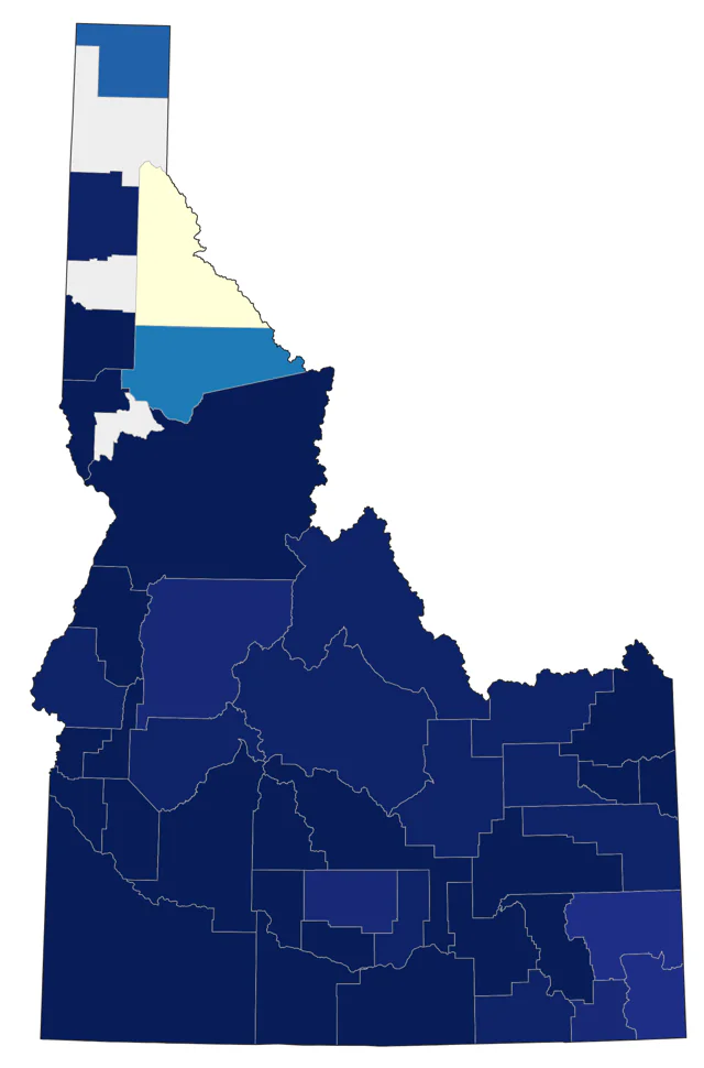American Barn Owl county map