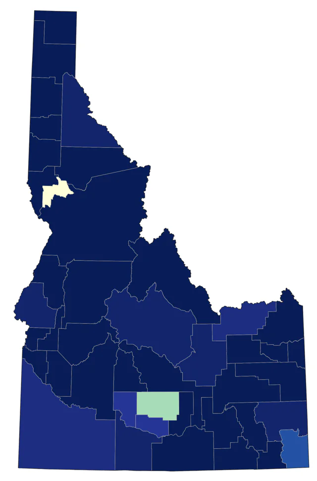 American Goshawk county map