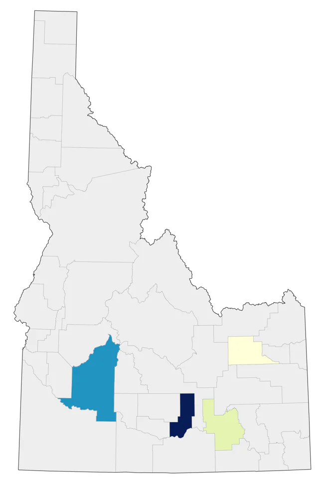 Arctic Tern county map