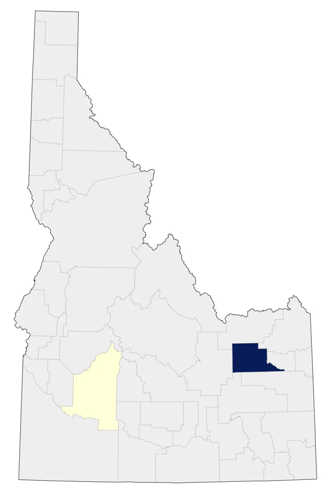 Black-billed Cuckoo county map