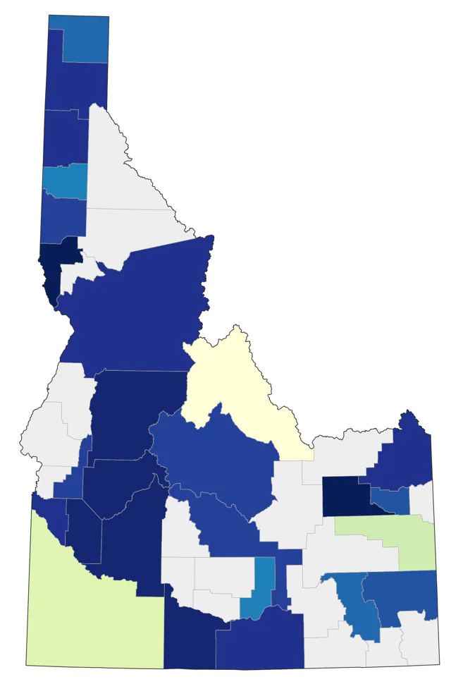 Broad-winged Hawk county map