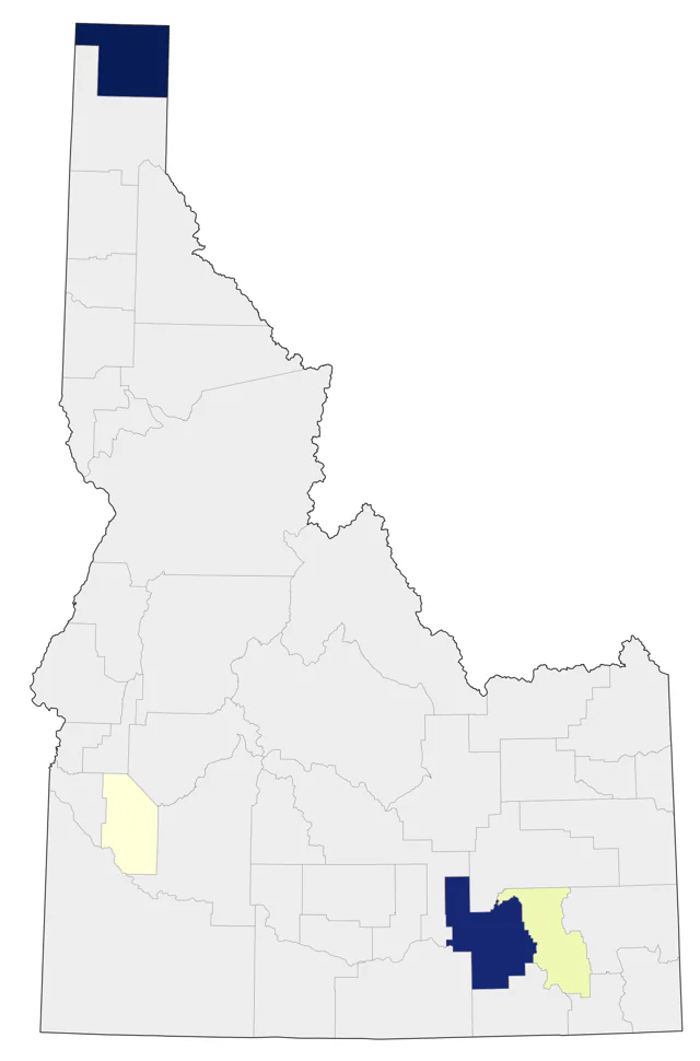 Buff-breasted Sandpiper county map