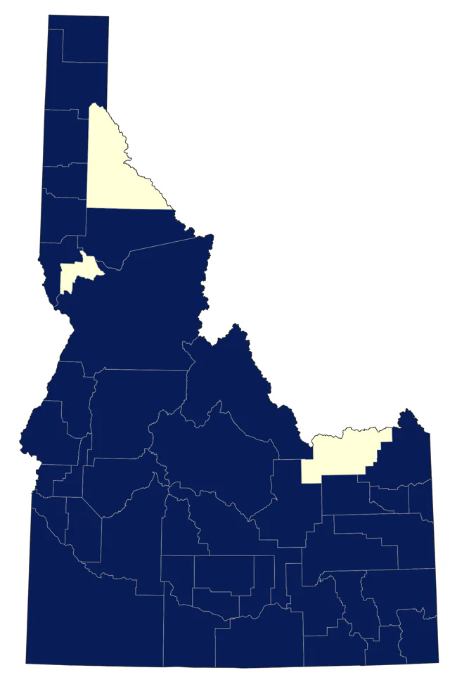 Bullock's Oriole county map