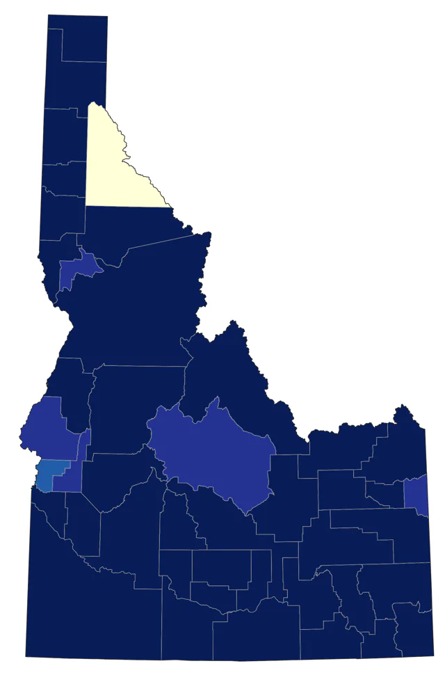 California Gull county map