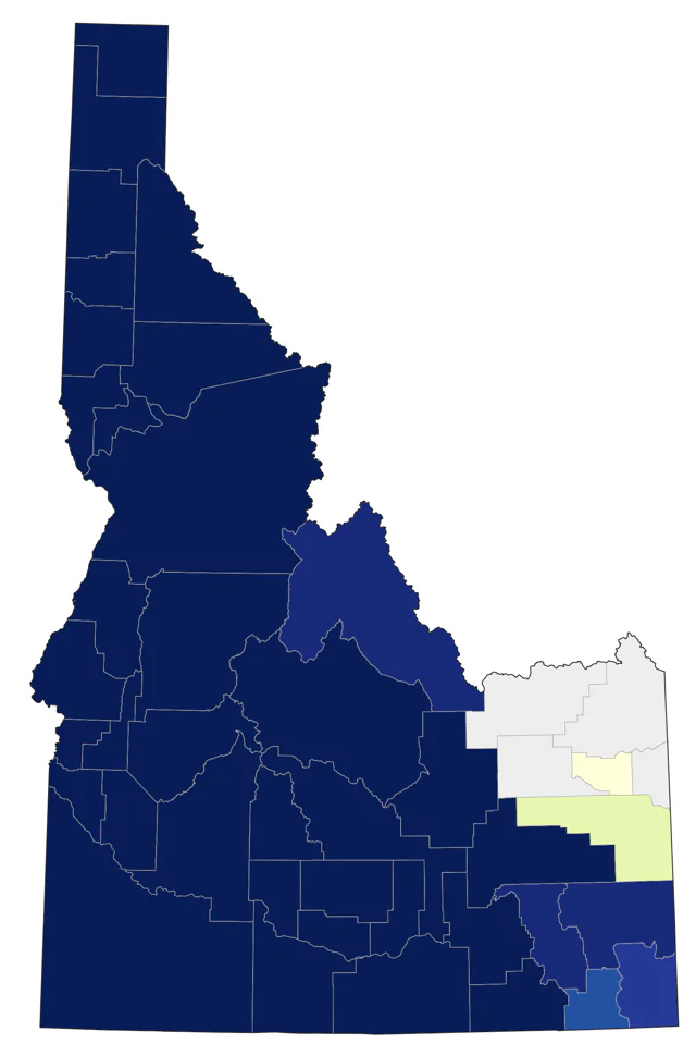 California Quail county map