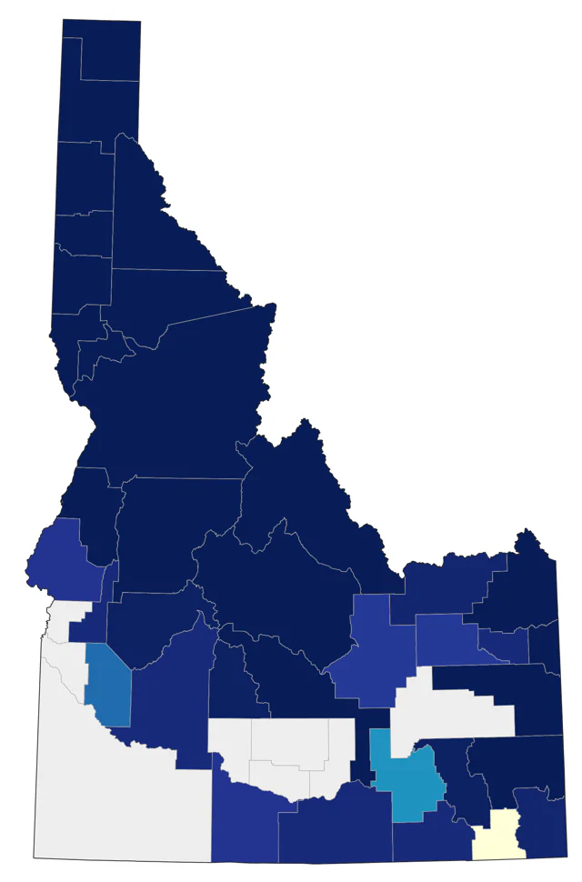 Canada Jay county map