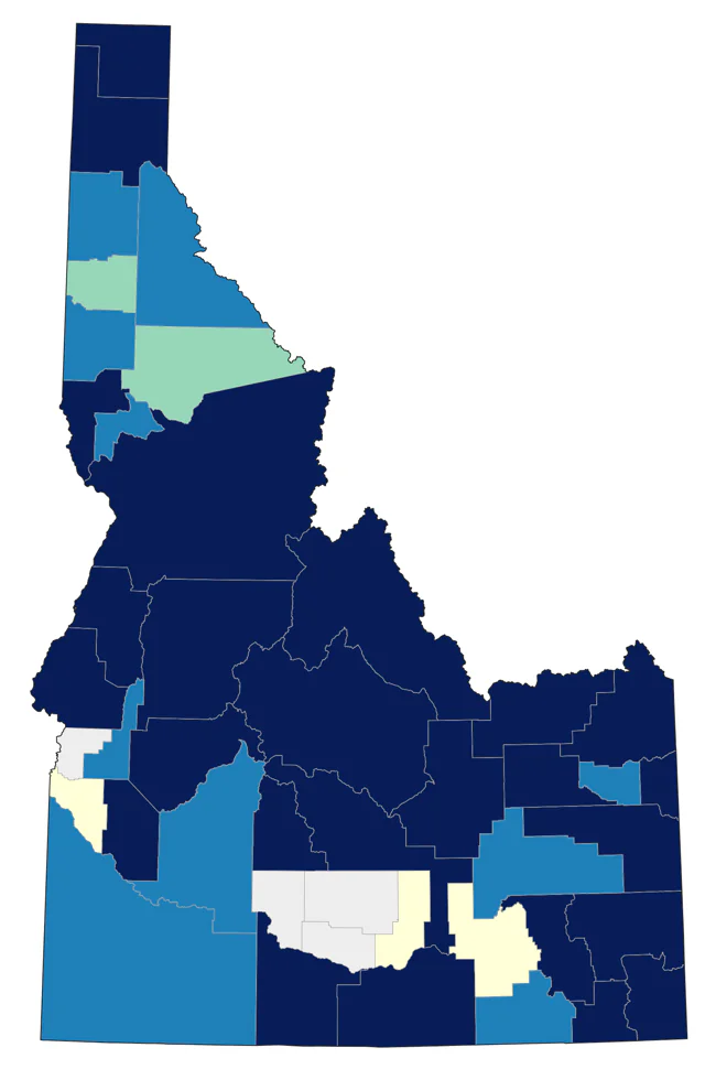 Clark's Nutcracker county map