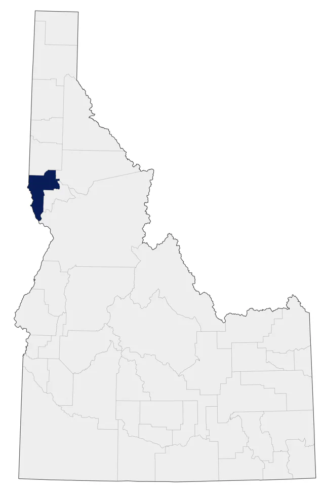 Cockatiel county map