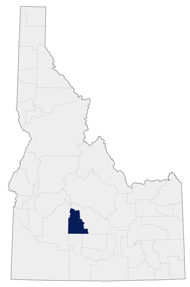 Common Crane county map