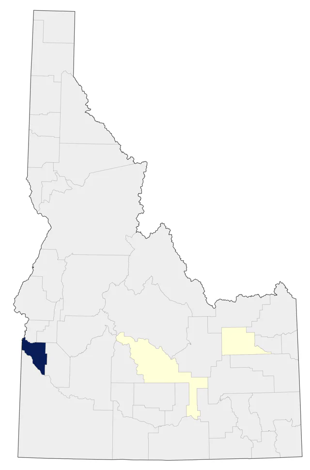 Common Gallinule county map