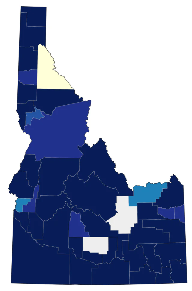 Common Loon county map