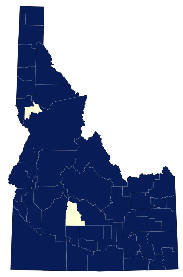 Common Nighthawk county map