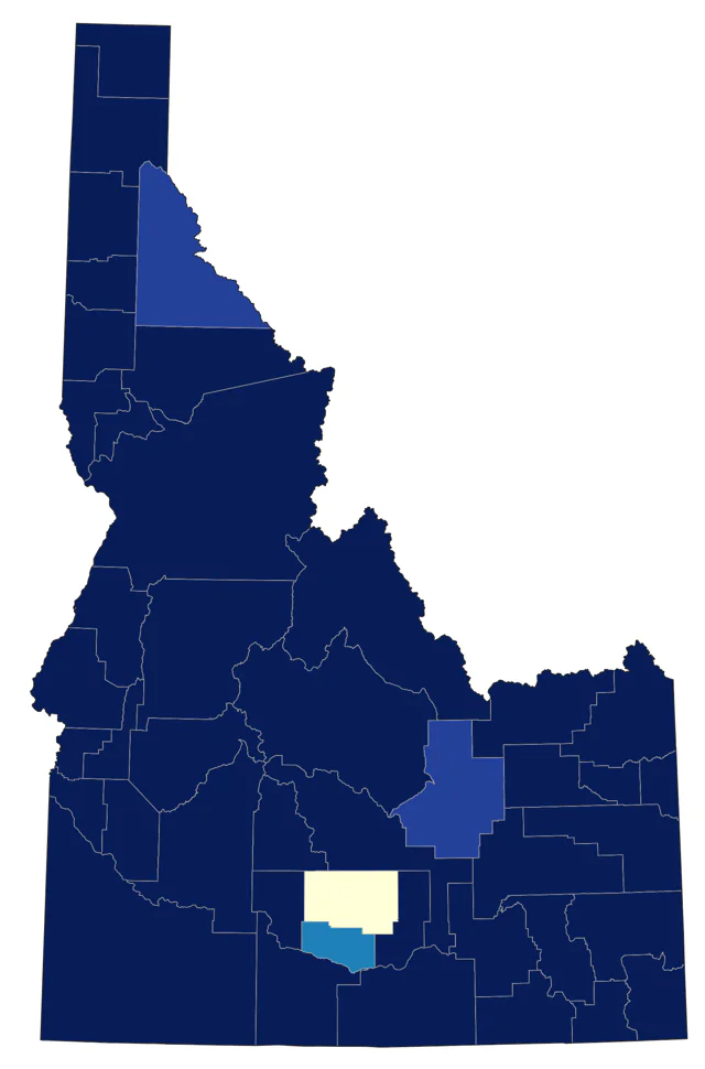 Cooper's Hawk county map