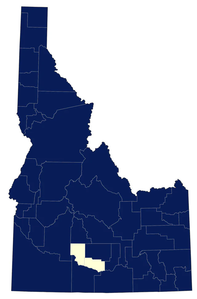 Dusky Flycatcher county map