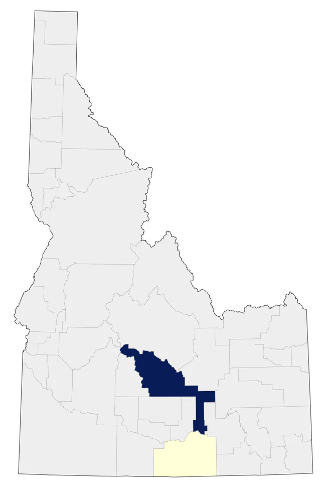 Eastern Bluebird county map