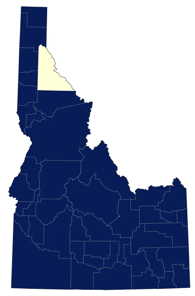 Gadwall county map