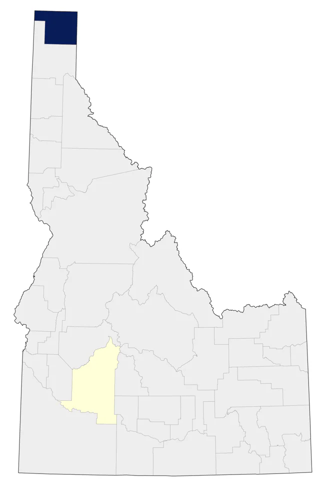 Garganey county map