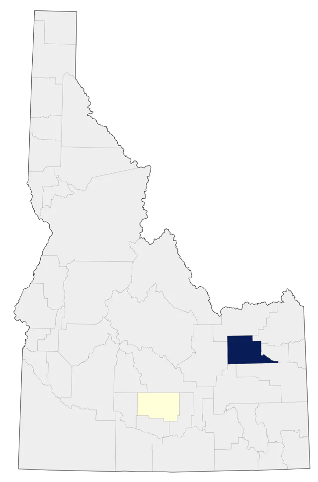 Golden-winged Warbler county map