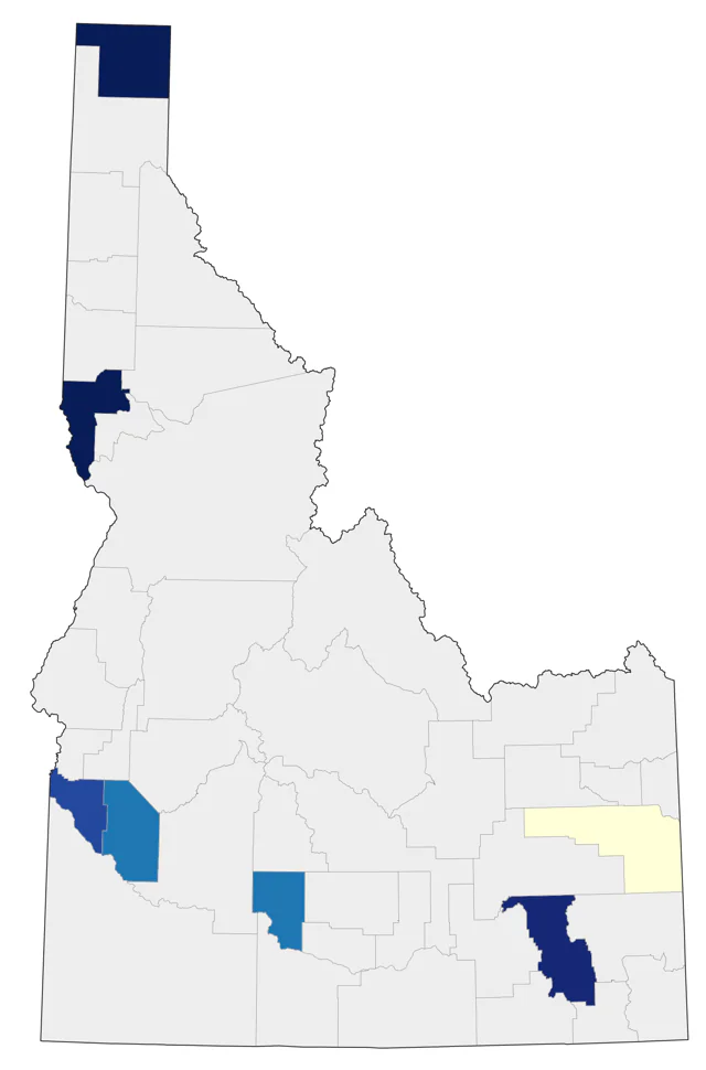Graylag Goose county map