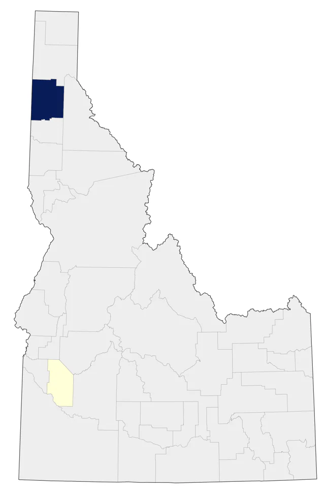 Great Black-backed Gull county map