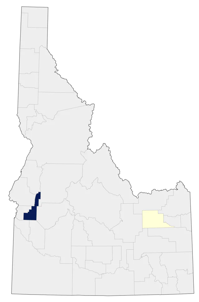 Great Crested Flycatcher county map
