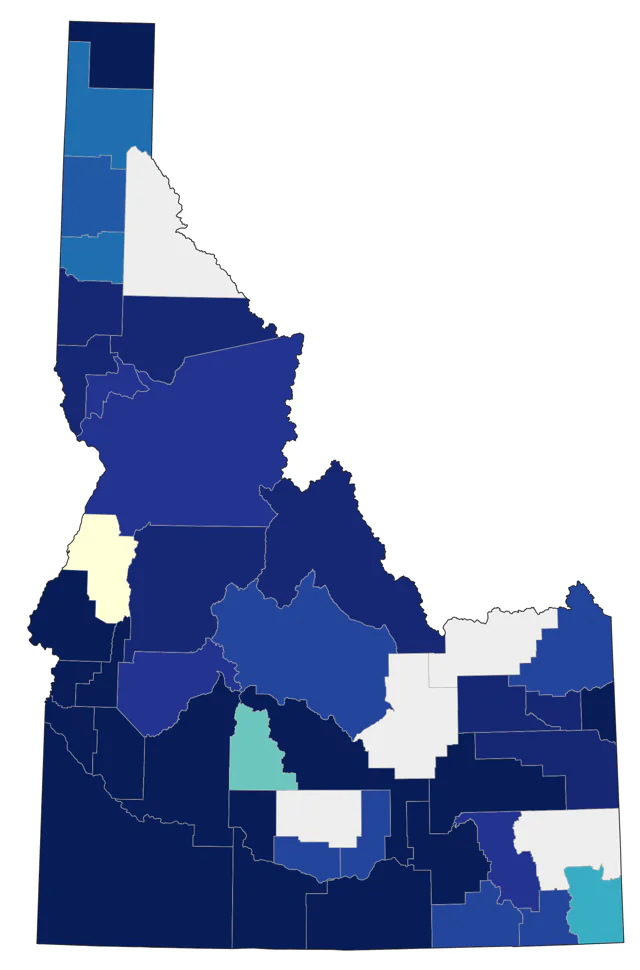 Greater White-fronted Goose county map